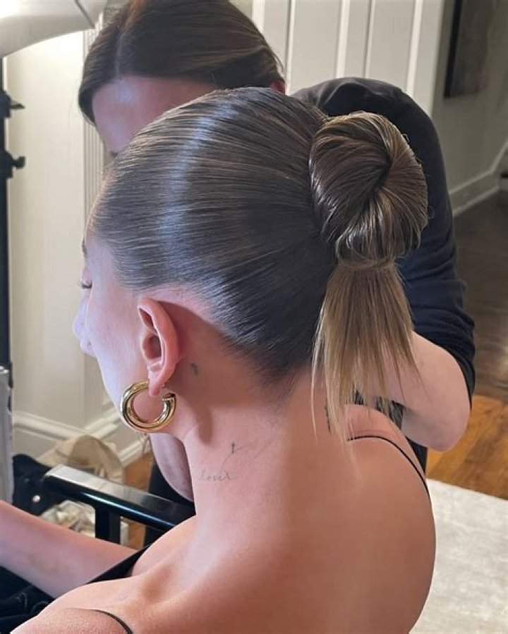 Create Her Iconic Slick Back Bun Hollywood Life