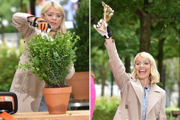 Holly Willoughby trims her bush like a pro in innuendo-filled gardening segment |