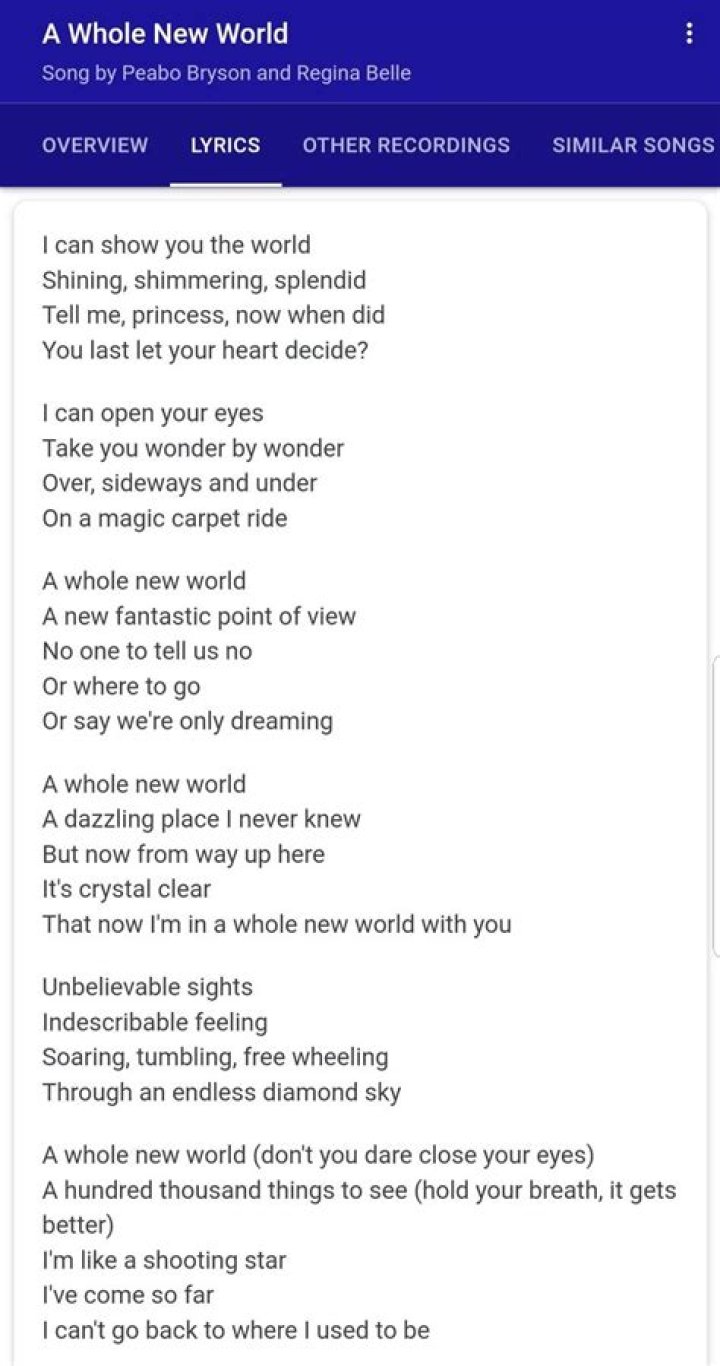 I Can Show You The World Lyrics