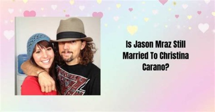 Is Jason Mraz Still Married To Christina?