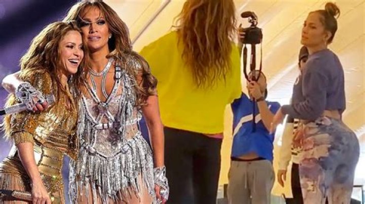Jennifer Lopez Teaches Shakira to Butt Jiggle In New Super Bowl Rehea