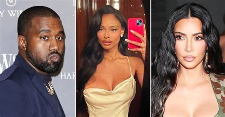 Kanye West's 'girlfriend' Vinetria shows off cleavage in dress after rapper shares pic of him kissin