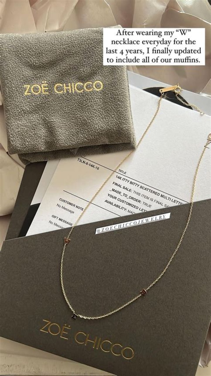 Kylie Kelce Shows Off New Necklace With Daughters Initials |