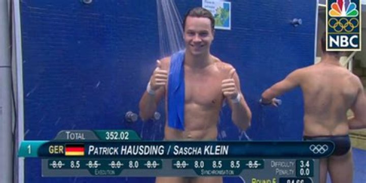 The Olympic divers all look accidentally naked on TV