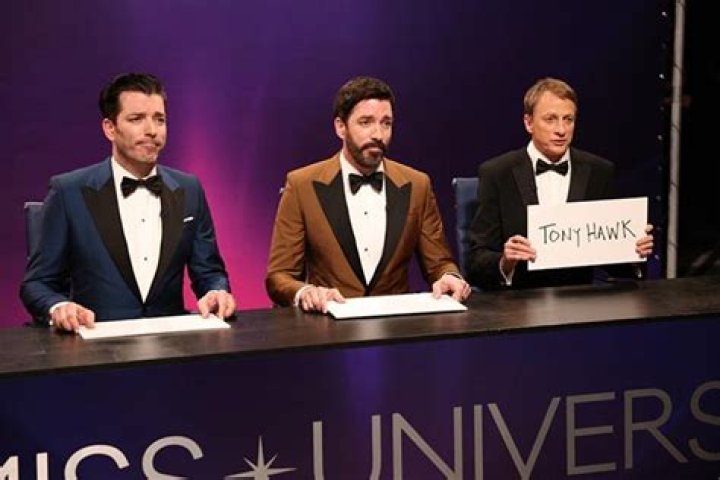 The Property Brothers & Tony Hawk In Miss Universe Sketch Hollywood Life