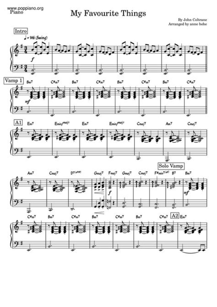 Unlock The Secrets Of "My Favourite Things" Sheet Music: Essential Guide For Musicians