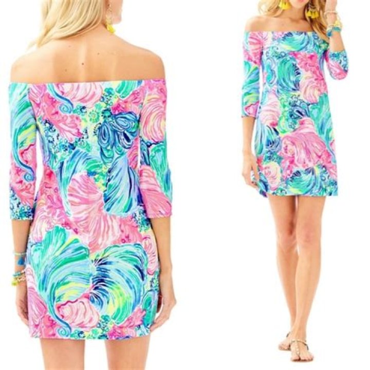 Unveil The Timeless Charm Of Lilly Pulitzer Off-the-Shoulder Dresses