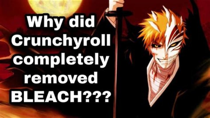 Why Crunchyroll Removed Bleach Episodes